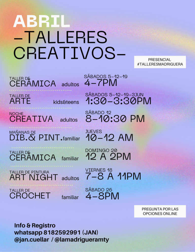 ABRIL 2025 – COMUNIDAD CREATIVA